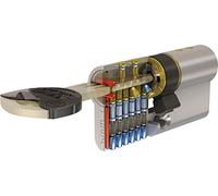 TESA ASSA ABLOY TX853030N Cilindro europeo TX80, 85 x 30 mm, per serrature a profilo europeo per porte residenziali e commerciali, installazione semplice dall’esterno con una sola vite