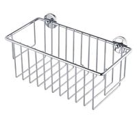 tesa baath Plus piatto doccia cromato, base extra profonda, soluzione adesiva inclusa, 117 mm x 250 mm x 125 mm