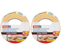 Tesa® Biadesivo per pavimenti Tenuta Extra Forte, 25m x 50mm, Trasparente (Confezione da 2)