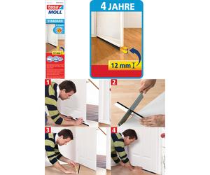 tesa Binario di tenuta della porta STANDARD bianco