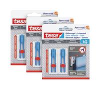 Tesa - Carta da parati adesiva per unghie, 1 kg, confezione da 3 pezzi, altezza regolabile, autoadesiva, ideale per tele e telai, portata fino a 1 kg, rimovibile senza lasciare tracce