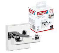 Tesa Deluxxe Porta Asciugamani a Barra, Autoadesivo, Cromato Lucido, Contemporaneo, Inox Assicurato, 50mm x 630mm x 73mm