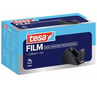 tesa Dispenser Easy Cut per Nastro Adesivo fino a 33 m x 19 mm, Nero | Distributore Stabile - con Lama Ondulata Affilata - A Casa, a Scuola e in Ufficio