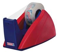 tesafilm Easy Cut Professional Dispenser da Scrivania, Dispenser per nastro adesivo, Antiscivolo, Per rotoli tesafilm di dimensioni fino a 33 m x 19 mm, Colore: Blu e Rosso