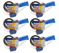 Tesa Dispenser Per Nastro Adesivo Starter Set Con 6 Dispositivi E 6 Rulli