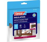 TESA 05445 BR - Guarnizione in gomma tesamoll®, Profilo a E, 10 m, marrone