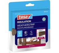 TESA 05463 BR - Guarnizione in gomma tesamoll®, Profilo a E, 6 m, marrone