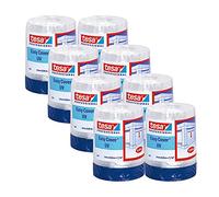 tesa Easy Cover 4369 Nastro da Imbianchino UV con Pellicola, Set da 8, Blu | Set 2 in 1 con Nastro Adesivo Resistente ai Raggi UV per Lavori di Tinteggiatura in Esterni - Blu - 14m x 1,4m