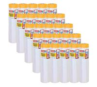 Tesa Easy Cover 4402 Precision Standard - Confezione da 20 - Pellicola da pittore con nastro da pittore per mascherare e rivestire - Nastro coprente 2 in 1 con pellicola - incolore - ogni 33 m x 2,1 m