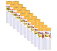 tesa Easy Cover 4402 Precisione Standard - Confezione da 20 pellicole per pittura con nastro adesivo e copertura - Nastro adesivo 2 in 1 con pellicola - incolore - 17 m x 2,6 m