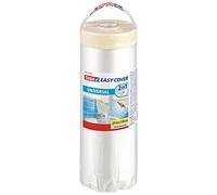 Tesa Easy Cover Film Universale - Telo Copritutto per Pittura 2 in 1 con Biadesivo in Carta - 25 m x 140 cm