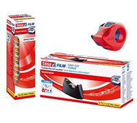 tesa Easy Cut - Dispenser da tavolo Curve - antiscivolo, facile da usare, taglio pulito (rullo da tavolo e a mano con ruote di ricambio, singole)