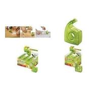 tesa ecoLogo Easy Cut Dispenser manuale, verde, dispenser manuale ricaricabile nell'espositore da banco, design ergonomico, per