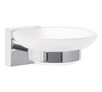 tesa 40240-00000-00 ekkro Vaschetta portasapone Cromo (lucido), Bianco (raso)
