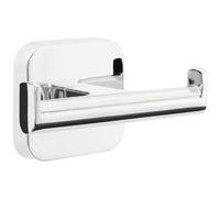 tesa® Elegaant Bathrobe Hook | Set di 2 Ganci da Bagno Da Attaccare al Muro - in Metallo Cromato - con Soluzione Adesiva Inclusa