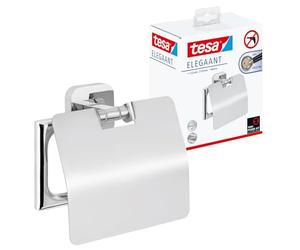 tesa® Elegaant Toilet Roll Holder with Lid