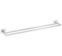tesa Esteetic Barra Porta Asciugamani Doppia - Barra adesiva in metallo inox - s