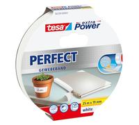 TESA 56339 WS - Nastro in tessuto tesa extra Power® Perfect, 25 m x 19 mm, bianc