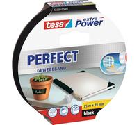 TESA 56339 SW - Nastro in tessuto tesa extra Power® Perfect, 25 m x 19 mm, nero