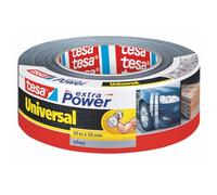 tesa extra Power Universal Duct Tape - Nastro Adesivo a Tenuta Extraforte - Nastro Versatile per Riparare, Fissare, Sigillare e molti altri Usi - Grigio - 1 Rotolo - 50 m x 50 mm