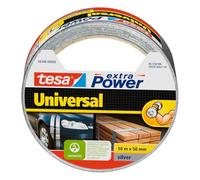 tesa extra Power Universal Duct Tape - Nastro Adesivo a Tenuta Extraforte - Nastro Versatile per Riparare, Fissare, Sigillare e molti altri Usi - Grigio - 1 Rotolo - 10 m x 50 mm