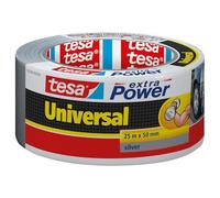 tesa extra Power Universal Duct Tape - Nastro Adesivo a Tenuta Extraforte - Nastro Versatile per Riparare, Fissare, Sigillare e molti altri Usi - Grigio - 1 Rotolo - 25 m x 50 mm