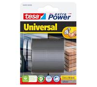 Tesa Extra Power Universale - Nastro Telato per Riparazioni, Fissaggio, Imballaggio, Marcatura e Sigillatura - Grigio - 5 m x 50 mm