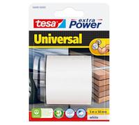 Tesa Extra Power Universale - Nastro Telato per Riparazioni, Fissaggio, Imballaggio, Marcatura e Sigillatura - Bianco - 5 m x 50 mm