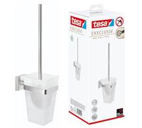 Tesa Exxclusiv Porta Asciugamani, Autoadesivo, Look Acciaio Inox, Design Sofisticato, Inox Assicurato, 50mm x 72mm x 450mm