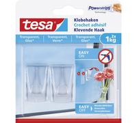 tesa Adhesive Hook for Transparent & Glass 1kg