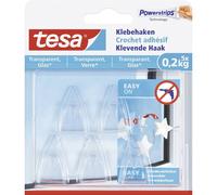 tesa Adhesive Hook for Transparent & Glass 0.2kg