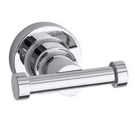 Tesa Gancio Doppio Luup, Metallo Cromato, Autoadesivo, 50 x 63 x 70 mm, Argento