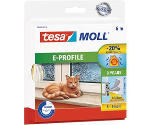 tesa Guarnizione in gomma a profilo E bianco