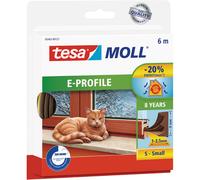 tesa Guarnizione in gomma a profilo E marrone