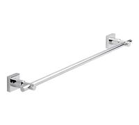 tesa hukk - Barra per asciugamani da bagno cromata antiruggine inclusa soluzione adesiva ad alta tenuta (fino a 12 kg), 87 mm x 700 mm x 50 mm