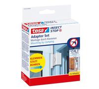 TESA 55419 WS - tesa® Insect Stop Falt, adattatore senza fori, bianco