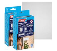 tesa Zanzariera Insect Stop Comfort – set da 2, 120x240 cm, antracite, autoadesiva senza forature