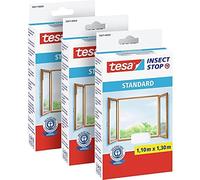 Tesa Insect Stop Zanzariere Attacca & Stacca STANDARD per Finestre, Zanzariera A