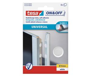 tesa® Klettpunkte zum Aufkleben On & Off /55226w + NUOVO
