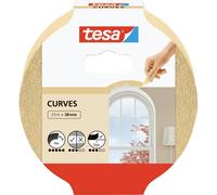 tesa Nastro per mascherature CURVE – adesivo extra forte con increspature – 25 m x 38 mm
