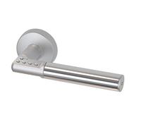 Tesa Maniglia con tastiera digitale Code Handle per porta, rosetta, mano destra, cromato