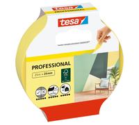 tesa Masking Tape Professional - Washi - Yellow - 1 Roll - 25 m x 25 mm 25m x 25