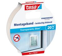tesa GLASS 77741-00000-00 Nastro per fissaggio tesa® Powerbond Trasparente (L x