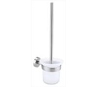 tesa Moon Scopino wc, look acciaio inox, autoadesivo, tecnologia di montaggio adesiva, 390mm x 115mm x 147mm