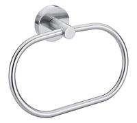 Tesa Moon Dispenser Sapone per Bagno, Look Acciaio Inox, Autoadesivo, Tecnologia di Montaggio Adesiva, 155mm x 70mm x 110mm