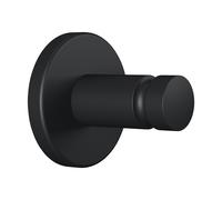 TESA MOON Gancio autoadesivo per bagno, in metallo, nero, fino a 5 kg