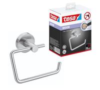 tesa Moon Scopino wc, look acciaio inox, autoadesivo, tecnologia di montaggio adesiva, 390mm x 115mm x 147mm