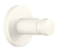 tesa® MOON WHITE Gancio per Asciugamani per bagno e WC in stile industriale e moderno - Senza foratura, soluzione adesiva inclusa - 37 mm x 37 mm x 36 mm - Bianco opaco