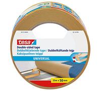 Tesa Nastri Biadesivo Universale - Biadesivo Versatile per il Fissaggio di Tappeti, per Lavori Manuali e Decorazione di Interni - 25 m x 50 mm