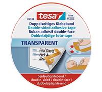 Tesa Nastri speciali handicrafts double-sided fleece, trasparente, 10m x 15mm